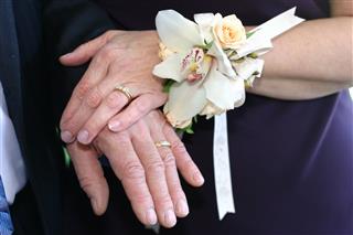 Hands Of Mature Couple