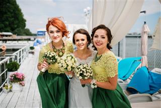 Bride With Bridesmaids