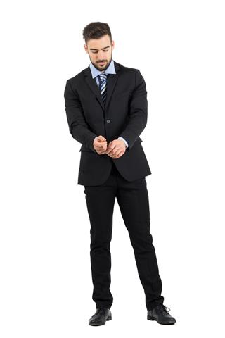 Bearded Young Man In Suit