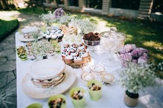 Dessert Table For A Wedding Party