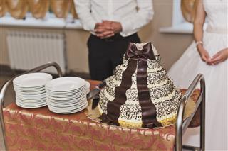 Wedding Cake With Small Patterns