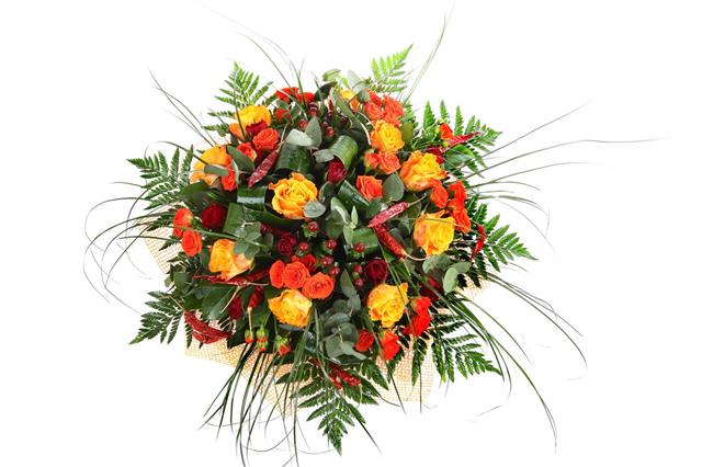 Bouquet Of Roses Mixed Colors Floral
