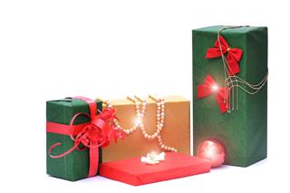Red And Green Festive Boxes