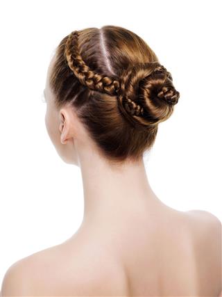 Beautiful Coiffure From Pigtails