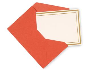 Invitation card with red envelope