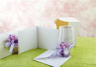 wedding invitation with envelope