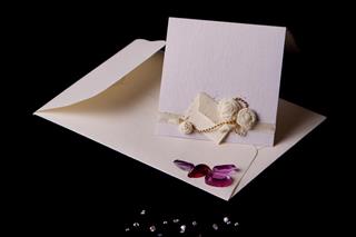 Wedding card with envelope