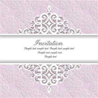 Pink Beautiful Invitation Card
