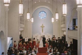 Traditional Christian wedding ceremony