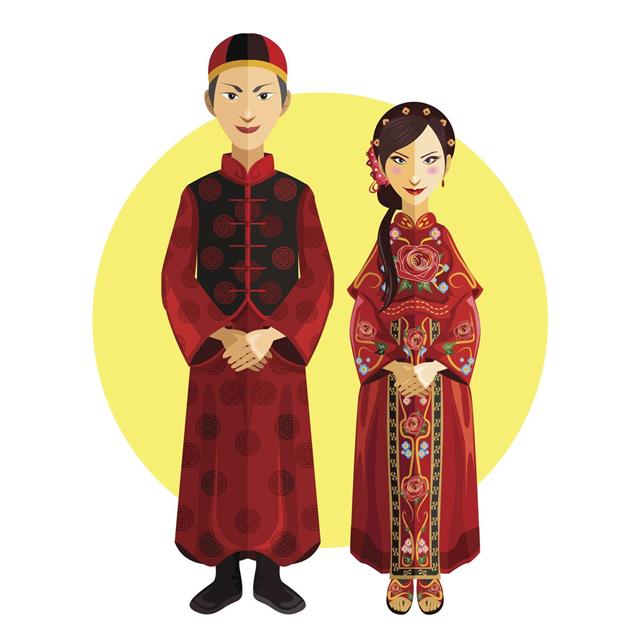 Chinese Marriage Wedding Outfit