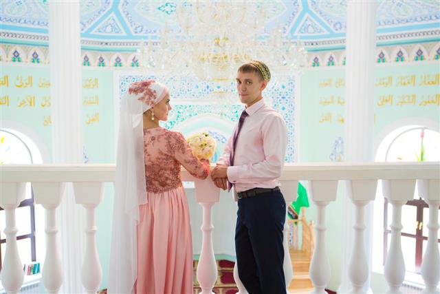 Couple in the mosque