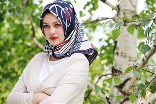 Young Beautiful Muslim Girl Portrait