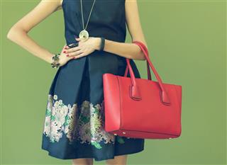 Fashionable Beautiful Red Handbag