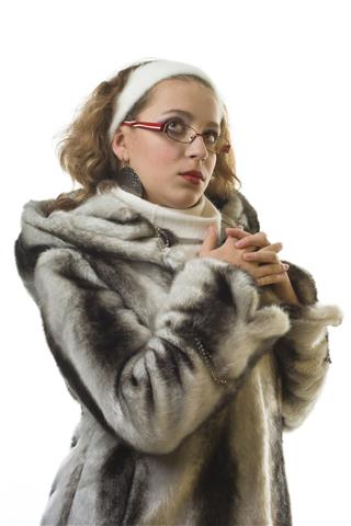 Model In Fur Coat
