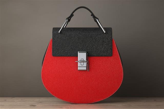 Luxury Red Leather Women Bags