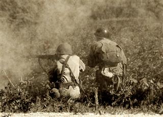 World War Two Soldiers In Battle