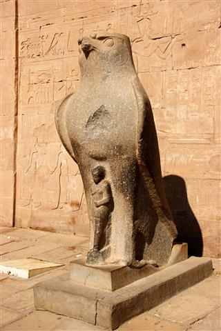 Statue Of Horus Edfu Temple Egypt