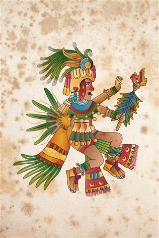 Aztec Shaman Illustration