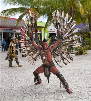 Mexican Dancer With Wings Spread