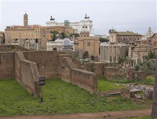 The Palatine Hill In Rome Italy