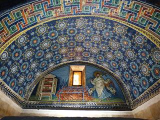 Mosaic In Mausoleum Of Galla Placidia