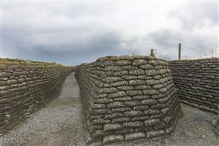World War One Trenches In Flanders