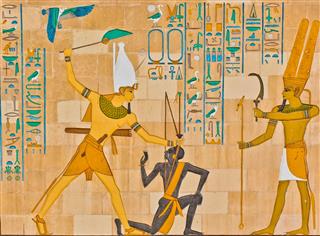 Ancient Egyptian Hieroglyphic Art