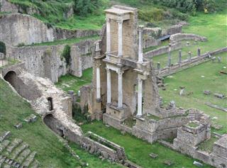 Ruins Of A Antique Roman Amphitheater