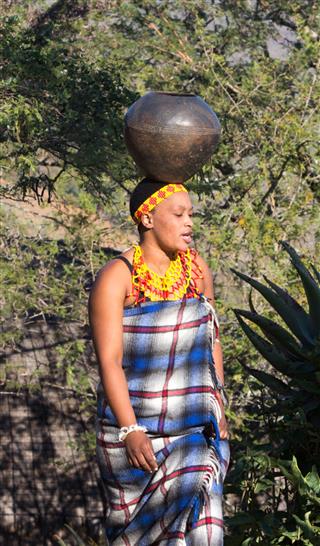 Zulu Woman In Kwazulu Natal
