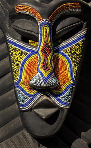 Wooden Ethnic Tribal Ritual Mask