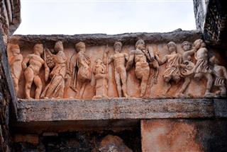 Destroyed Statues In Ephesus Turkey