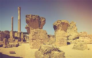 Ancient Ruins At Carthage Tunisia