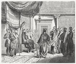 War Council With The Persian King