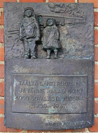 Memorial Board On The Building Of Train Station