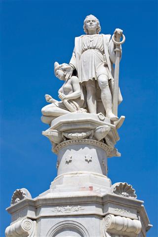 Columbus Statue From Cartagena Colombia