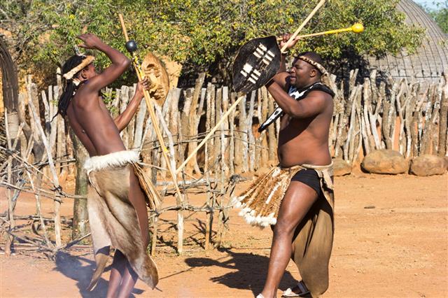 Zulu Stick Fighting In Kwazulu Natal