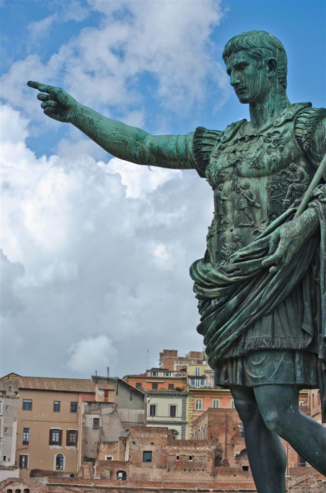 Caesar Augustus Bronze Statue