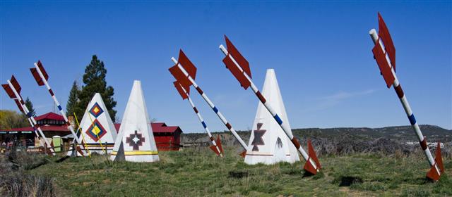 Tee Pees And Giant Arrows